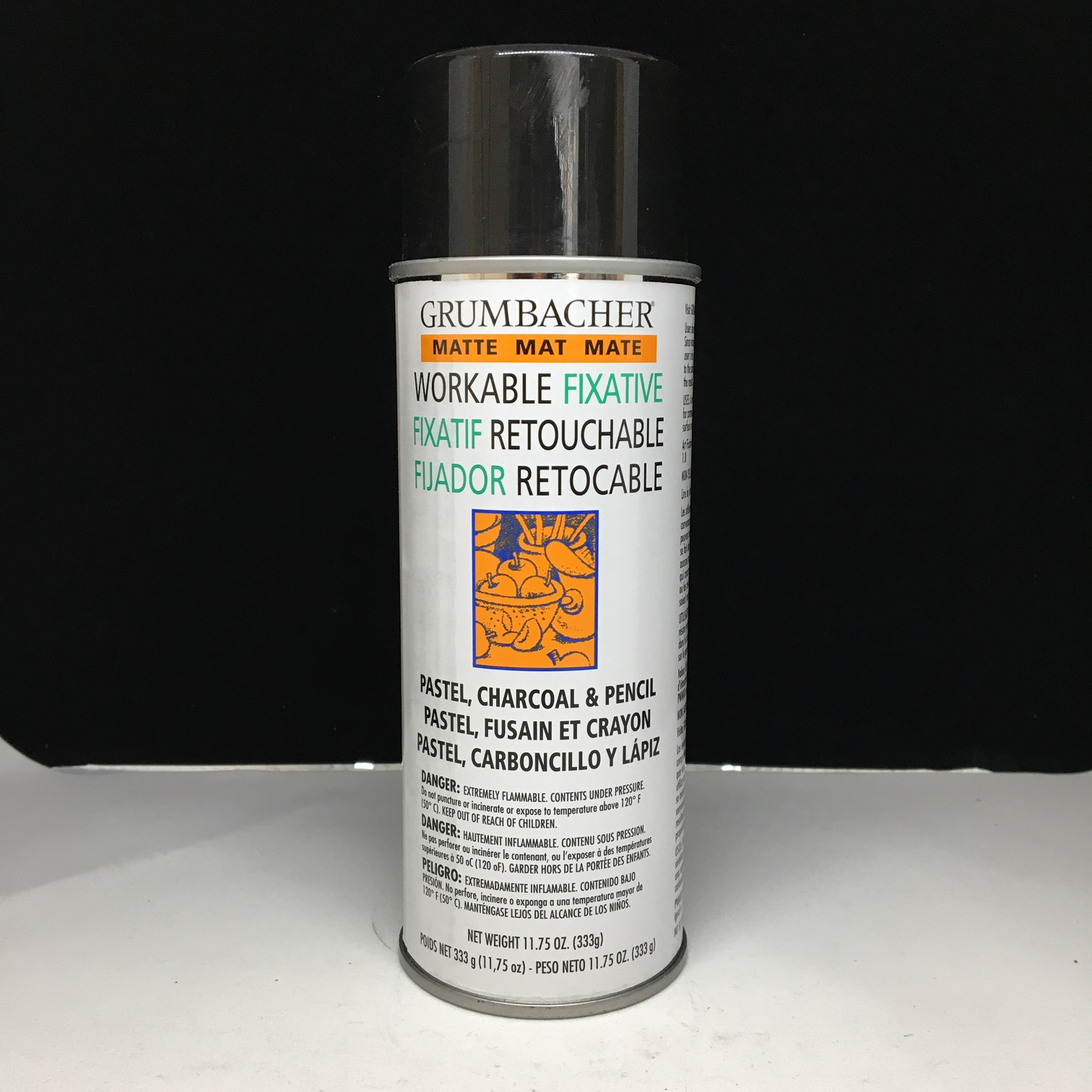 Grumbacher spray workable fixative matte #546 11 oz