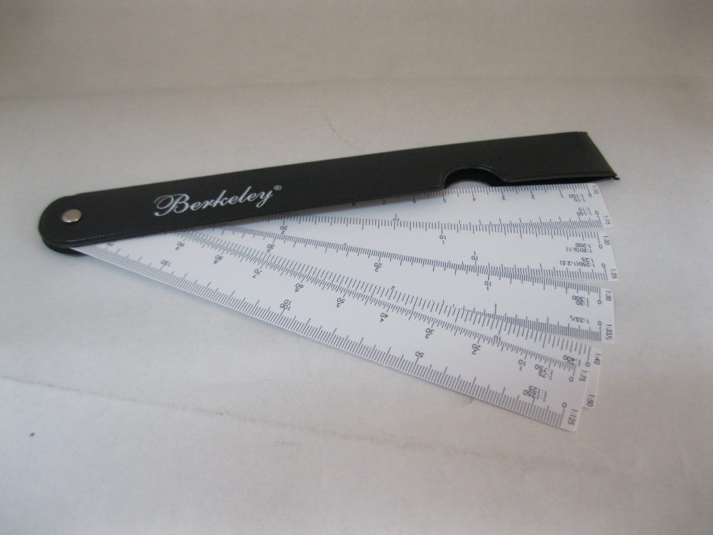 Berkeley scale ruler (fan scale) | M. Enriquez Art Supply