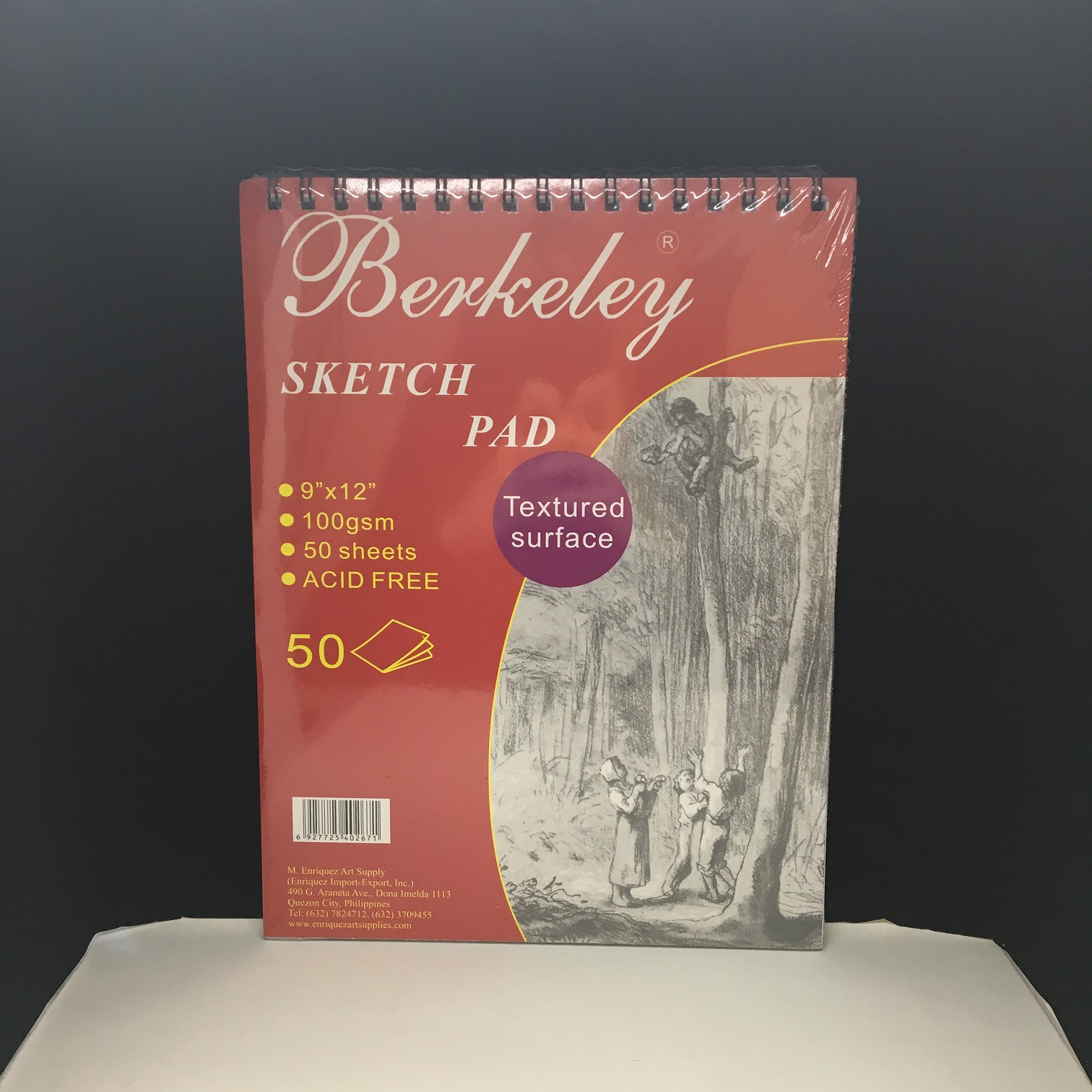 Berkeley Sketch Pad Black Paper, A4, 25 sheets, 150gsm – Hued Haus